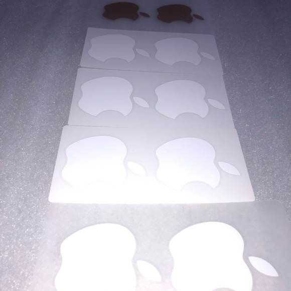 (10) Apple IPhone IMac stickers Gold and white - Picture 3 of 3